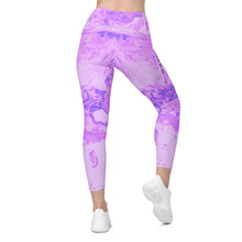 Acrylic Style Leggings with pockets Lilac