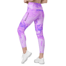 Acrylic Style Leggings with pockets Lilac