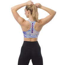Acrylic Longline Sports Bra - Grape