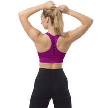 Acrylic Longline Sports Bra - Lilac S