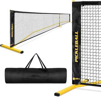 Pickleball Net Set with Regulation Size 22 FT & Half Court 11 FT Net