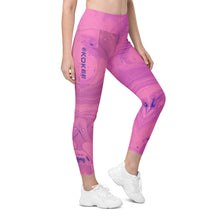 Acrylic Style Leggings with pockets Mag