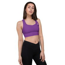 Longline Sports Bra - Solid Grape